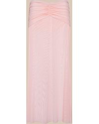 L'Agence - Mahe Mesh Cover-Up Skirt - Lyst