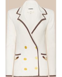 L'Agence - Ranch Knit Blazer - Lyst