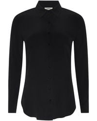 L'Agence - 'Agence Babette Silk Blouse Top - Lyst
