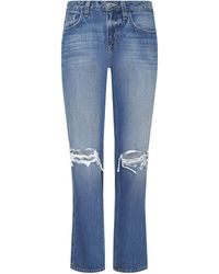 L'Agence - Nevia Slouchy Straight-Leg Jean - Lyst