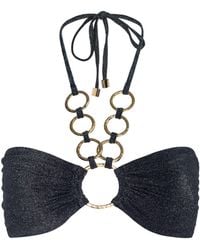 L'Agence - Krysta Halter Bikini Top - Lyst