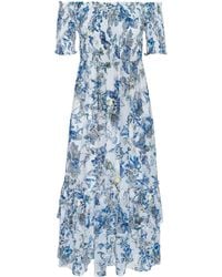 L'Agence - Oriel Off-Shoulder Dress - Lyst