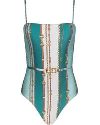 L'Agence - Tory Bandeau One-Piece Swimsuit - Lyst