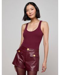 L'Agence - Nica Scoopneck Bodysuit - Lyst