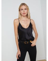 L'Agence - Lexi Silk Camisole - Lyst