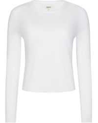 L'Agence - Leanne Cotton T-Shirt - Lyst