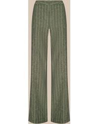 L'Agence - Livvy Linen-Blend Trouser - Lyst