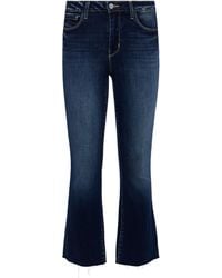 L'Agence - Kendra Cropped Flare Jean - Lyst