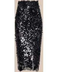 L'Agence - Makena Sequin Pencil Skirt - Lyst