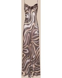 L'Agence - Christine Silk Dress - Lyst