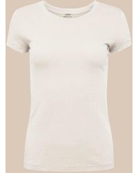 L'Agence - Cory Cotton Scoopneck Tee - Lyst