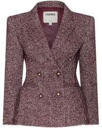 L'Agence - Karima Tweed Blazer - Lyst