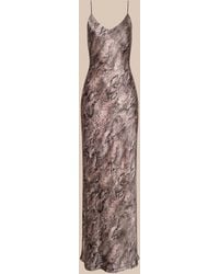 L'Agence - Serita Silk Gown - Lyst