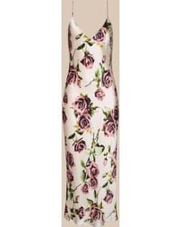 L'Agence - Seridie Silk Slip Dress - Lyst