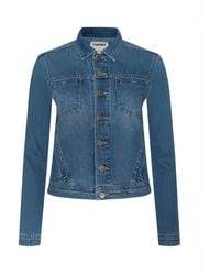 L'Agence - Celine Jean Jacket - Lyst