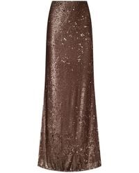 L'Agence - Zeta Sequin Maxi Skirt - Lyst
