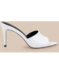L'Agence - Lolita Leather Open-Toe Mule - Lyst