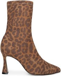 L'Agence - Severine Stretch-Suede Boot - Lyst