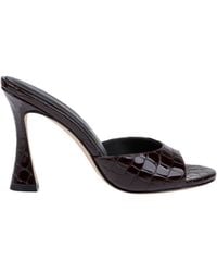 L'Agence - Avery Leather Open-Toe Mule - Lyst