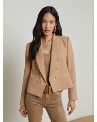 L'Agence - Brooke Open-Front Blazer - Lyst