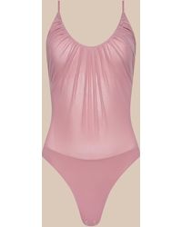 L'Agence - 'Agence Gelina Mesh Bodysuit - Lyst