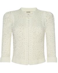 L'Agence - 'Agence Thistle Sequined Cardigan - Lyst