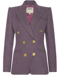 L'Agence - Kyomi Double-Breasted Blazer - Lyst
