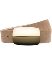 L'Agence - Milou Suede Belt - Lyst