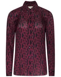 L'Agence - Nina Silk Blouse Top - Lyst