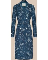L'Agence - Bradley Linen Trench Coat - Lyst