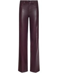 L'Agence - Clayton Coated Wide-Leg Jean - Lyst
