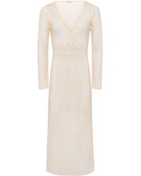 L'Agence - Sara Mesh Cover-up Dress - Lyst