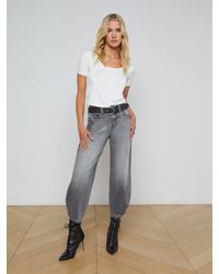 L'Agence - Krista Tapered Jean - Lyst