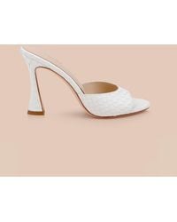 L'Agence - Avery Leather Open-Toe Mule - Lyst