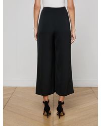 L'Agence - Novalynn Cropped Pleated Pants - Lyst