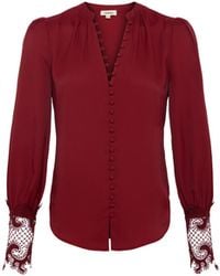 L'Agence - Ava Blouse Top - Lyst