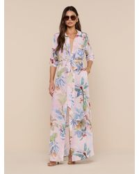 L'Agence - Cameron Silk Shirt Dress - Lyst