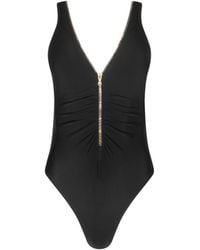 L'Agence - Dorrie Plunge One-Piece Swimsuit - Lyst