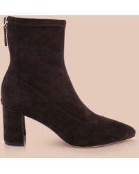 L'Agence - Salome Stretch Suede Boot - Lyst