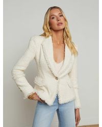 L'Agence - Kaisley Tweed Blazer - Lyst