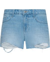 L'Agence - Teya Low-Rise Jean Short - Lyst