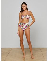 L'Agence - Vanessa High-Waisted Bikini Bottom - Lyst