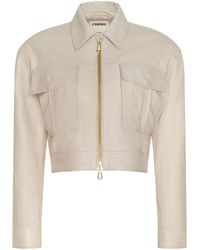 L'Agence - Micah Oversized Leather Jacket - Lyst