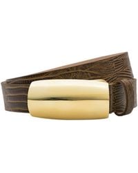 L'Agence - 'Agence Marlowe Leather Belt - Lyst