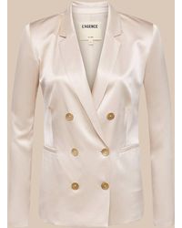 L'Agence - Colin Silk Blazer - Lyst