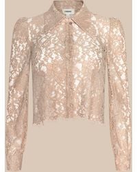 L'Agence - 'Agence Anita Lace Blouse Top - Lyst