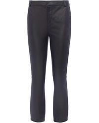 L'Agence - Ketra Leather Bootcut Trouser - Lyst