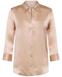 L'Agence - Dani Silk Blouse Top - Lyst
