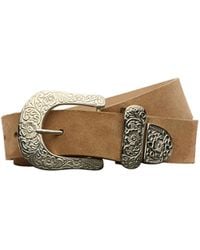 L'Agence - 'Agence Otera Suede Belt - Lyst
