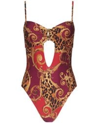 L'Agence - Emilia Bandeau One-Piece Swimsuit - Lyst
